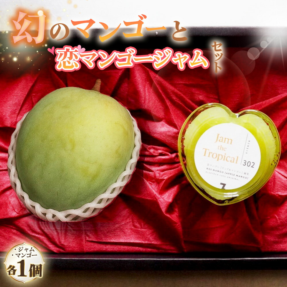 No.225 幻のマンゴーと初恋マンゴージャムセット ／ ジャム マンゴー 濃厚 甘み 完熟 てん菜 無添加 子供 妊婦さん 安全 送料無料 愛知県