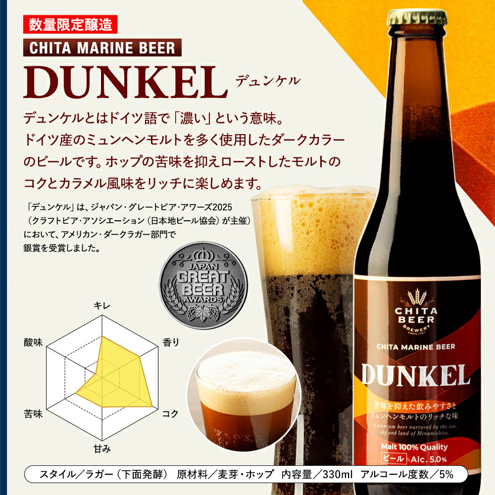 【ふるさと納税】 知多マリンビール 8本セット (ピルスナー・デュンケル 各4本) クラフトビール 330ml ビール アルコール 酒 お酒 ギフト 贈答 お歳暮 お中元 贈り物 年末年始 クリスマス BBQ キャンプ 内祝い やきとり 焼 肉 飲み会 ふるさと納税ビール ふるさと納税お酒 サムネイル3
