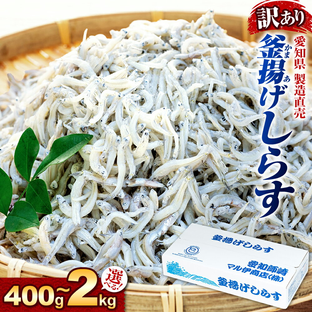 美食セレクション1位獲得 釜揚げ しらす 訳あり 400g〜2kg 釜揚げしらす マル伊商店 しらす太郎 シラス ワケアリ 海鮮 鮮魚 お魚 夕食 晩ごはん 惣菜 シラス丼 規格外 個包装 理由あり 人気 小分け 大容量 たっぷり 美味しい 国産 愛知県 南知多町