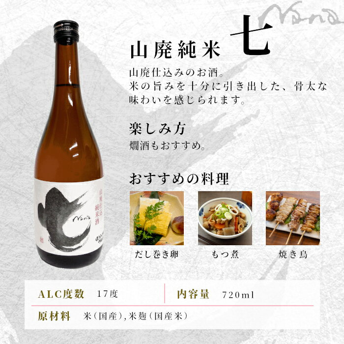 【ふるさと納税】 飲み比べセット 別撰・七 720ml 関谷醸造 蓬莱泉 ほうらいせん お酒 日本酒 酒 コメ 米 お米 アルコール おすすめ お取り寄せ プレゼント 贈答 贈り物 ご自宅用 宅飲み 愛知県 設楽町 別撰 -204 サムネイル3