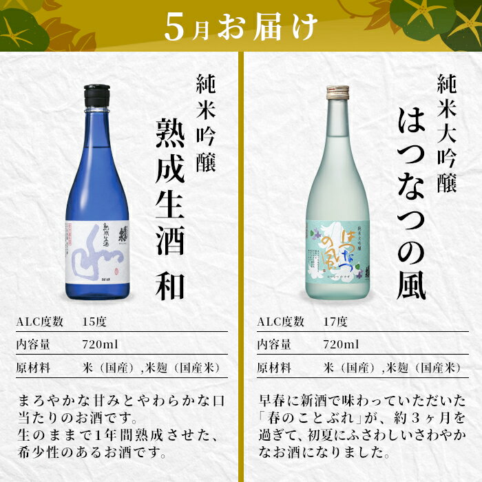 【ふるさと納税】 蓬莱泉 ほうらいせん 季節限定 日本酒定期便 4回 計8本 720ml お酒 日本酒 酒 定期便 コメ 米 お米 アルコール おすすめ お取り寄せ 贈答 贈り物 ご自宅用 宅飲み 愛知県 設楽町 関谷醸造 定期便 -229 サムネイル3