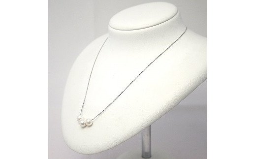 【ふるさと納税】299 アコヤ真珠ペンダント　パール 宝石 アクセサリー ジュエリー 伊勢志摩 伊勢市 結婚式 入学式 ギフト 贈り物 フォーマル プレゼント 誕生日 本真珠　3つ 貫通 スルー サムネイル3