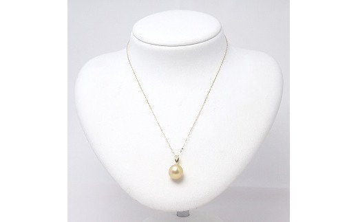 【ふるさと納税】300　南洋真珠ゴールドペンダント（11mm） サムネイル2