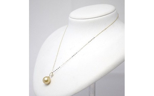 【ふるさと納税】300　南洋真珠ゴールドペンダント（11mm） サムネイル3