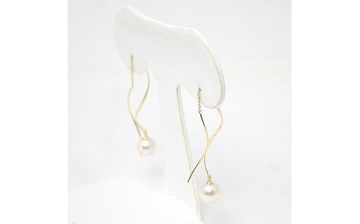 【ふるさと納税】301　アコヤ真珠7.5mmピアス(K18)　パール 宝石 アクセサリー ジュエリー 伊勢志摩 伊勢市 結婚式 入学式 ギフト 贈り物 フォーマル プレゼント 誕生日 本真珠 金 サムネイル3