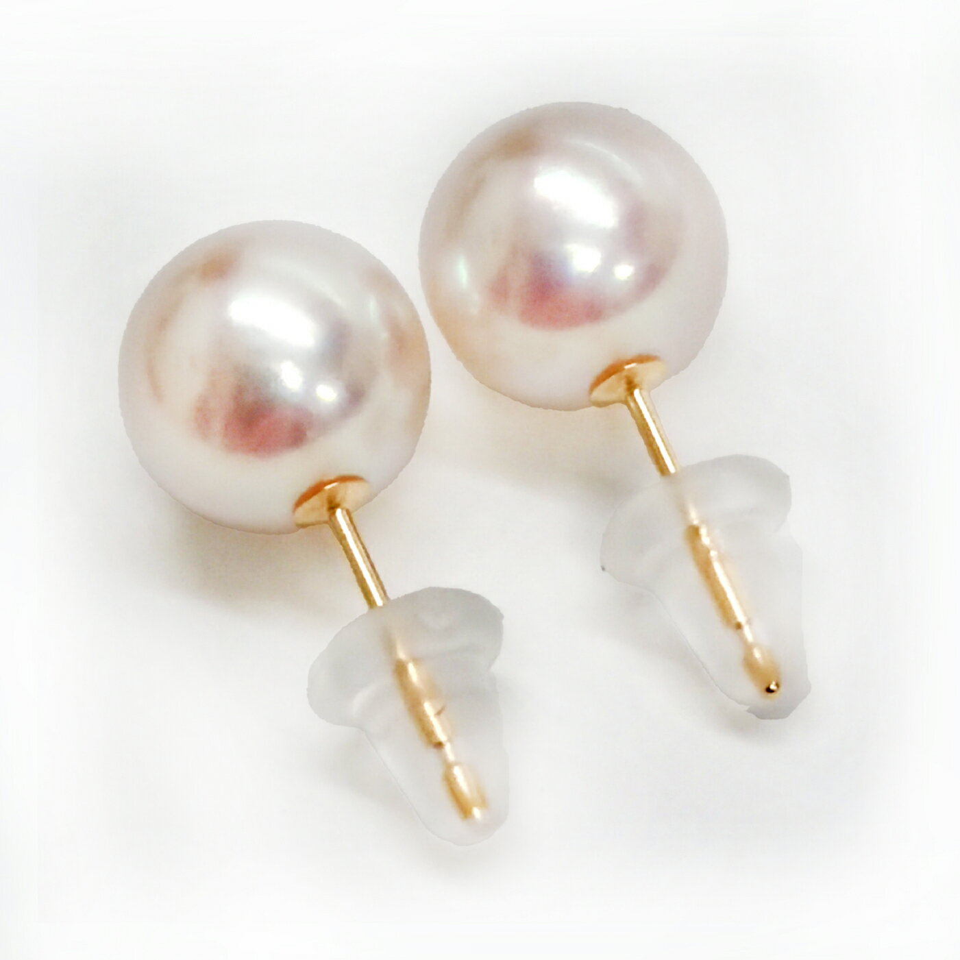 【ふるさと納税】597 アコヤ真珠K18ピアス8.0mmup　18金 ゴールド ジュエリー 貴金属 パール 定番 フォーマル ギフト 贈り物 シンプル 冠婚葬祭 結婚式 入学式 卒業式 伊勢志摩 - 画像2