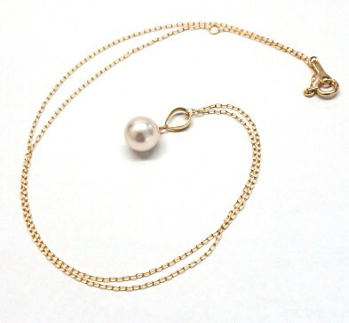 【ふるさと納税】620 アコヤ真珠チェーン付ペンダント　K18 7.5mmup 真珠ペンダント パールペンダント K18 ゴールド 18金 アコヤ真珠 あこや真珠 アコヤパール 7.5mmup ジュエリー 貴金属 宝石 定番 伊勢市 伊勢志摩 ギフト 贈り物 フォーマル シンプル 結婚式 入学式 卒業式 サムネイル2