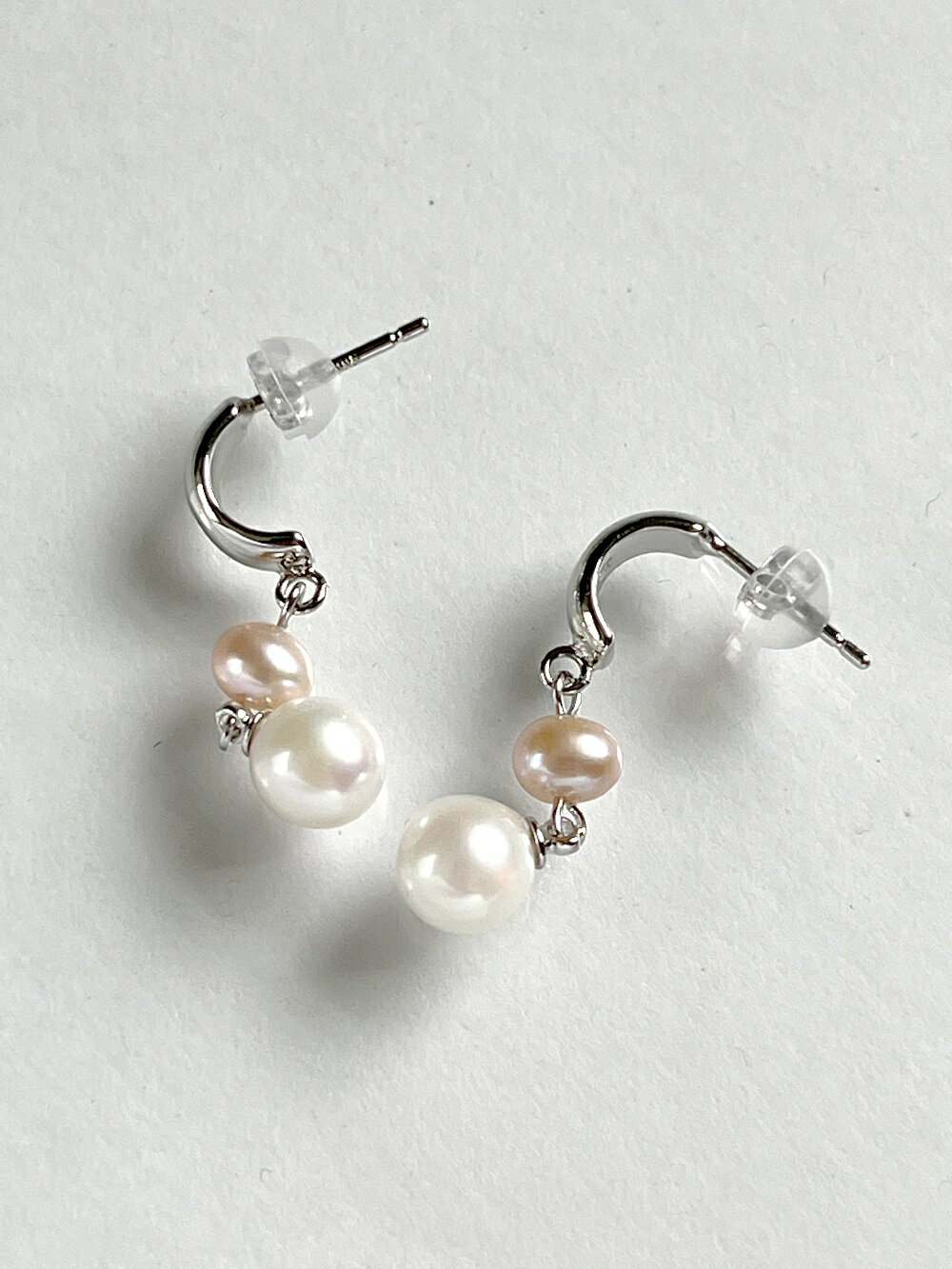 【ふるさと納税】1368　二見結ひ　シルバーピアス（あこや真珠6.0mm、淡水真珠4.0mm）17　シルバー　二見　夫婦岩　あこや真珠　ギフト　プレゼント　普段使い サムネイル2