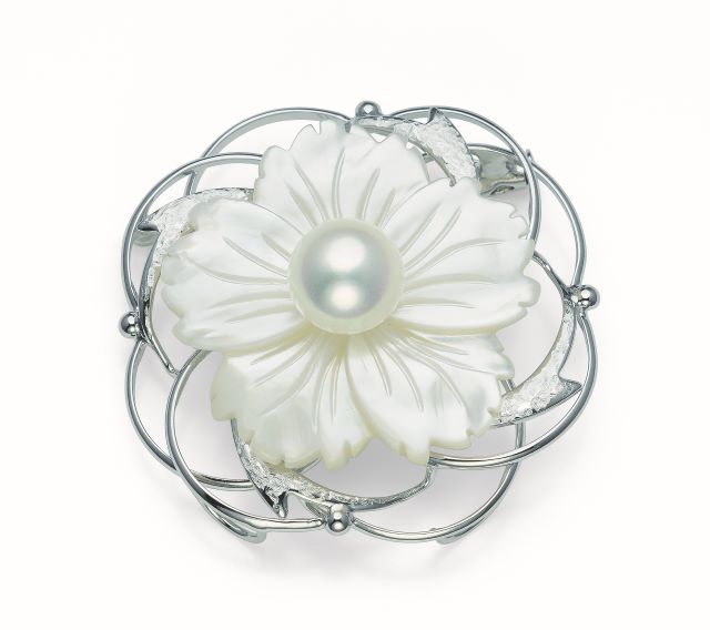 1457 アコヤ真珠ブローチ　パール 宝石 ジュエリー 伊勢志摩 伊勢市 冠婚葬祭 結婚式 入学式 卒業式 ギフト 送り物 フォーマル