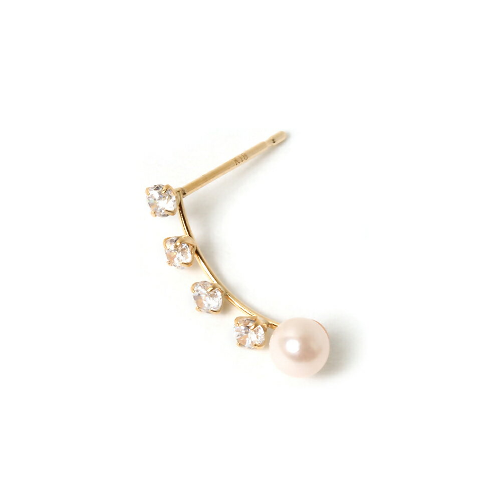 【ふるさと納税】1538　K18あこや本真珠ピアス　星座　　K18 イエローゴールド あこや真珠 ピアス 伊勢志摩 アクセサリー ジュエリー フォーマル カジュアル ギフト 伊勢市 18金 星座 プチ サムネイル2