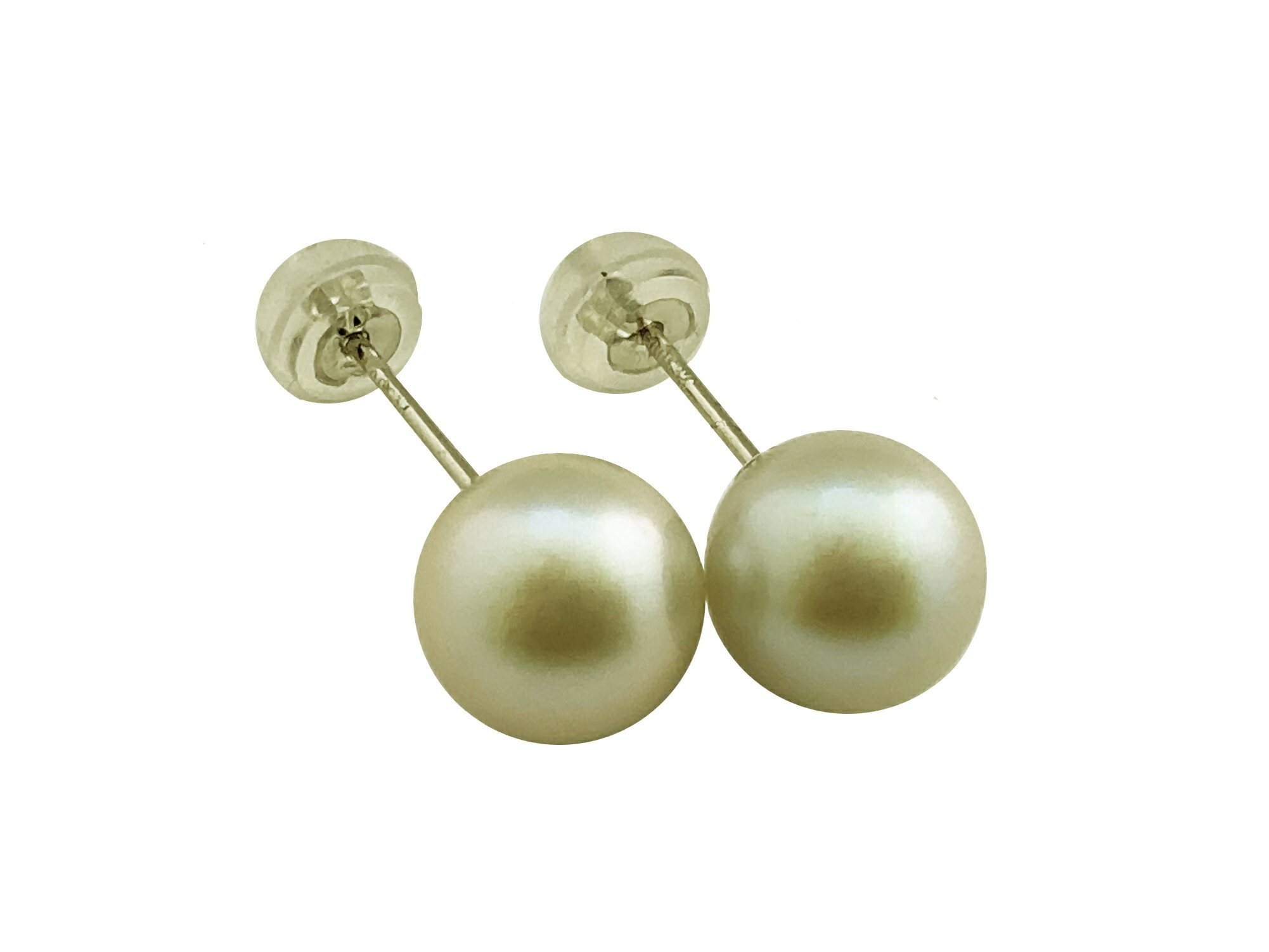 【ふるさと納税】1709 アコヤ真珠8mm　プラチナ900 スタッドピアス　アコヤ真珠 パール ピアス プラチナ 8mm グレー スタッド フォーマル カジュアル セカンドピアス シック 大人 人気 シルバー ホワイトゴールド サムネイル2