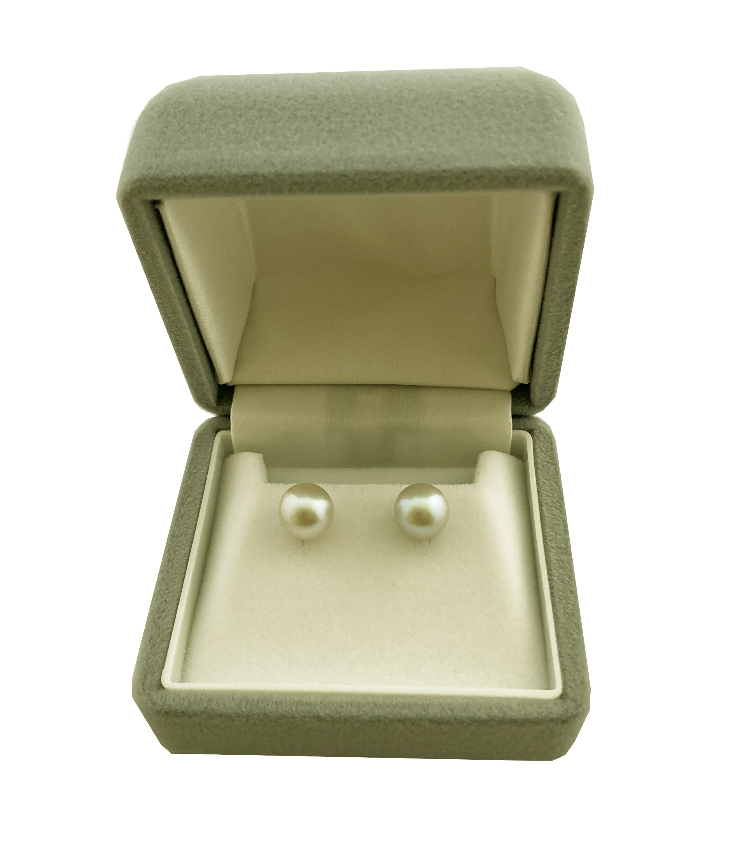 【ふるさと納税】1709 アコヤ真珠8mm　プラチナ900 スタッドピアス　アコヤ真珠 パール ピアス プラチナ 8mm グレー スタッド フォーマル カジュアル セカンドピアス シック 大人 人気 シルバー ホワイトゴールド サムネイル3