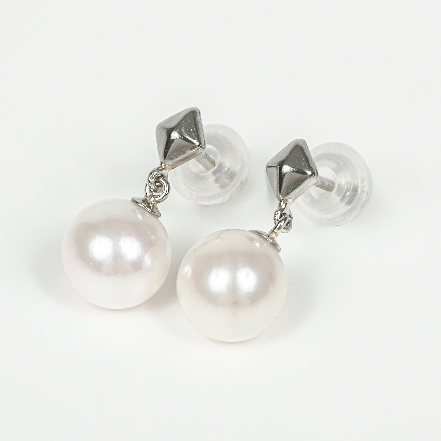 【ふるさと納税】1787　プラチナあこや本真珠ピアス　スクエア　プラチナ ピアス あこや真珠 本真珠 伊勢志摩　伊勢市 アクセサリー フォーマル カジュアル ジュエリー かわいい ギフト スクエア サムネイル3