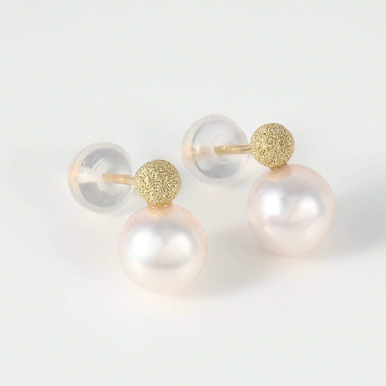 【ふるさと納税】1028　K18YGあこや本真珠ピアス　フラッシュボール　　K18 イエローゴールド あこや真珠 ピアス 伊勢志摩 アクセサリー ジュエリー フォーマル カジュアル ギフト 伊勢市 18金 フラッシュボール プチ サムネイル3