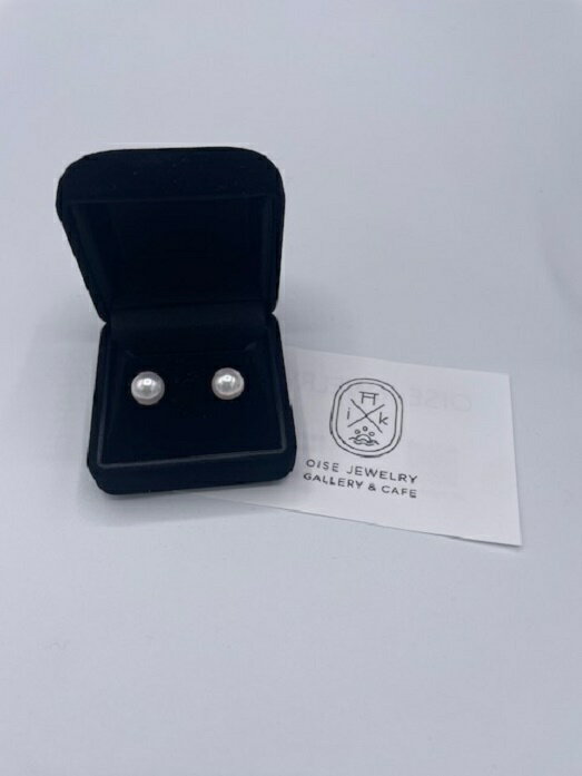 1120　アコヤ真珠　ピアスK18YG　8mmup