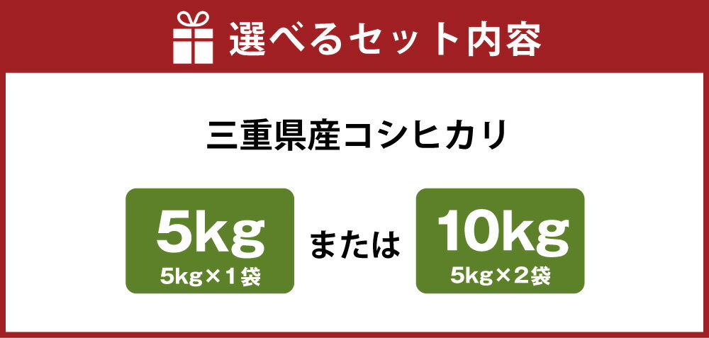 【ふるさと納税】＜選べる内容量＞桑名米商 【令和7年産】 三重県産こしひかり 5kg×1袋 / 計10kg（5kg×2袋） コシヒカリ お米 米 こめ コメ 単一原料米 ごはん ご飯 国産 三重県 桑名市 送料無料 【2026年7月下旬頃迄発送予定】 - 画像3