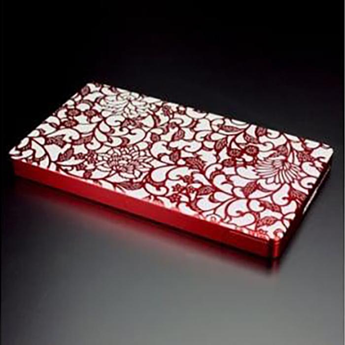 【ふるさと納税】名刺ケース　ジュラルミン削り出し＜アラベスク＞RED サムネイル2