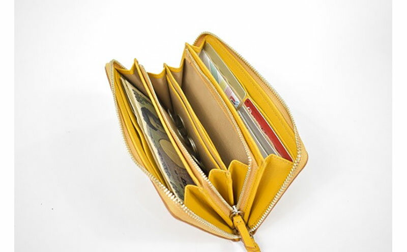 【ふるさと納税】レディース本革長財布 4M2-1151（・イエロー） サムネイル3