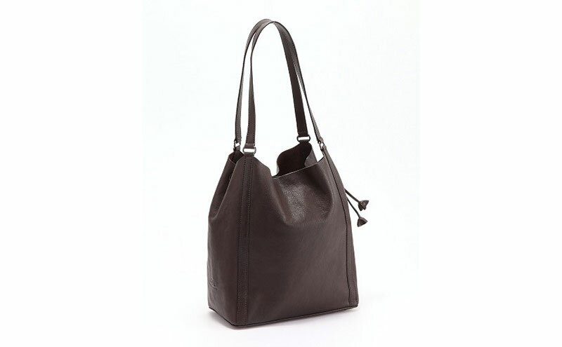 【ふるさと納税】レディース本革バッグLサイズ 7M6-1012P（・ダークブラウン） サムネイル2