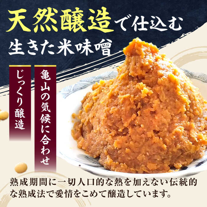【ふるさと納税】醤の力（ひしおのちから）長期熟成 天然 醸造みそ / 味噌 発酵食品 調味料 手作り / 亀山市 / 醤の力 [AMBF001] サムネイル2