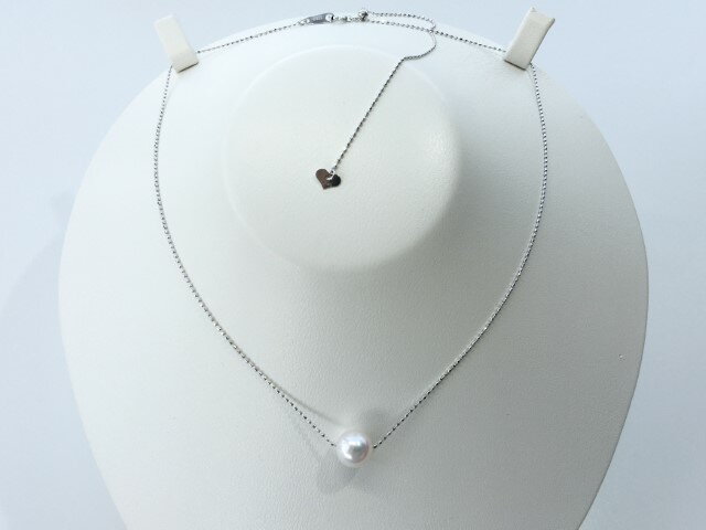 120-02アコヤ真珠　プチペンダント(K18WG)