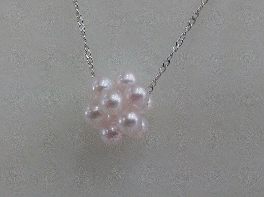 40-10伊勢志摩あこや本真珠ベビーパールネックレス(12珠ボール)