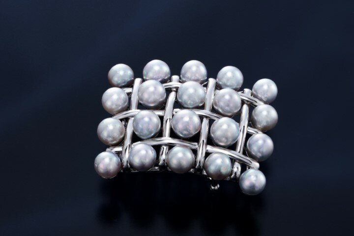 400-03あこや真珠ブローチ