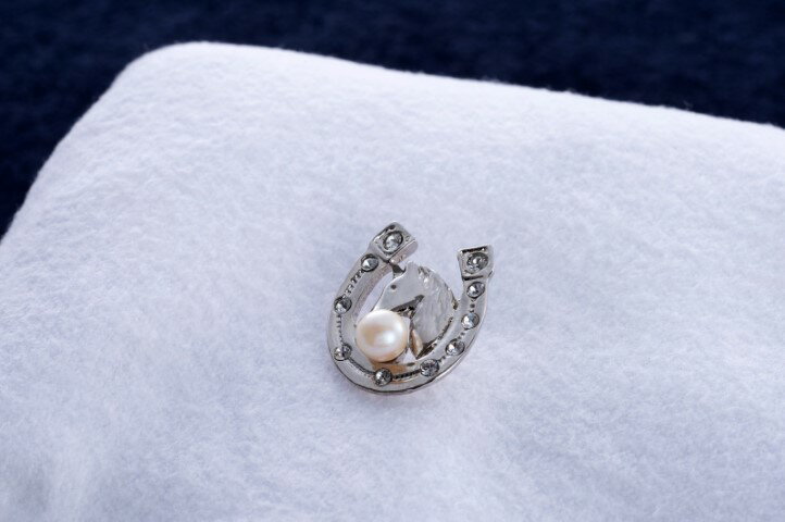 8-13あこや真珠ピンブローチ(馬蹄 s)