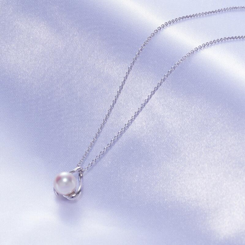 【ふるさと納税】アコヤ真珠 一粒パール ネックレス 6.5〜7.0mm SVチェーン40cm ケース付 保証書付 シンプル 冠婚葬祭 プレゼント ギフト 鳥羽パール J-58 - 画像3
