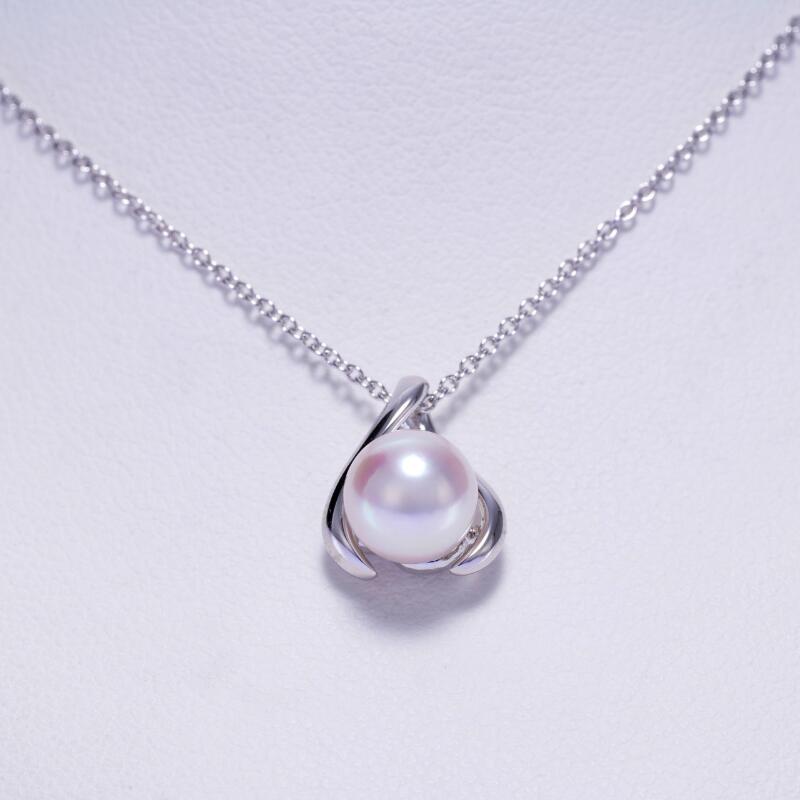 【ふるさと納税】アコヤ真珠 一粒パール ネックレス 6.5〜7.0mm SVチェーン40cm ケース付 保証書付 シンプル 冠婚葬祭 プレゼント ギフト 鳥羽パール J-58 - 画像2