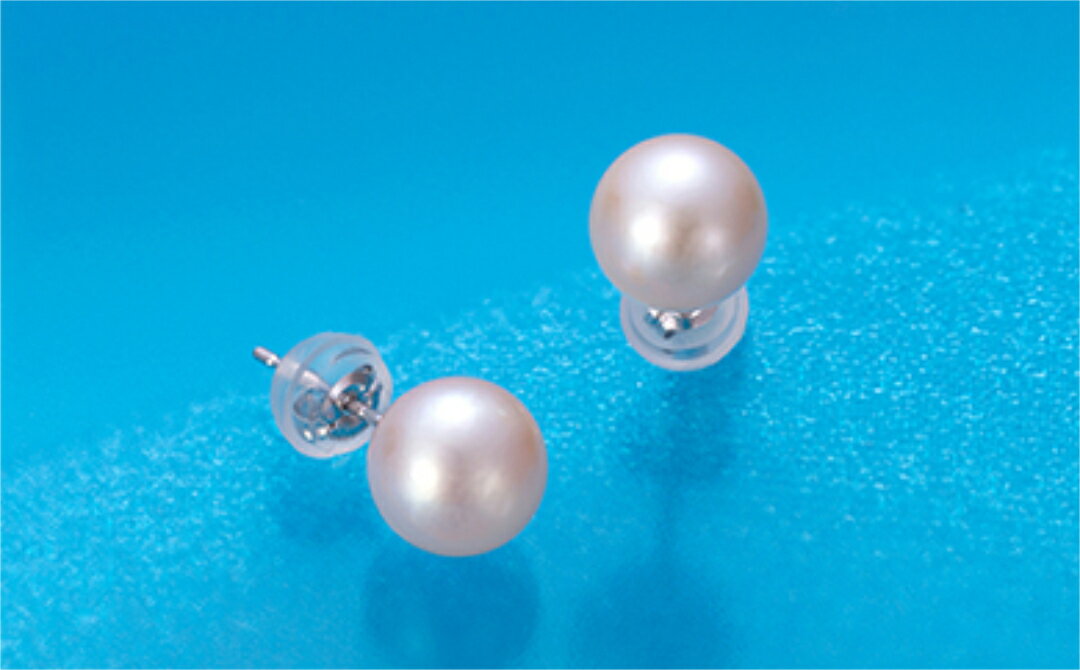 【ふるさと納税】L-19あこや本真珠　パールピアス　ホワイトゴールド（3-C） サムネイル2