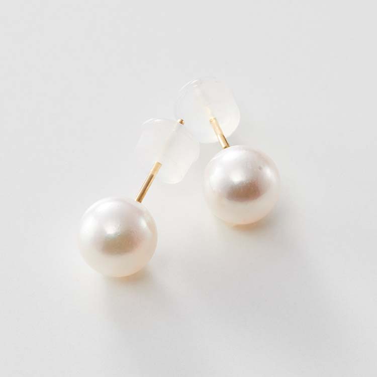 【ふるさと納税】真珠 パール ピアス あこや真珠 6.5mm 国内産 あこや真珠ピアス K10 あこや真珠ピアス アクセサリー ジュエリー ギフト プレゼント J-59 - 画像2