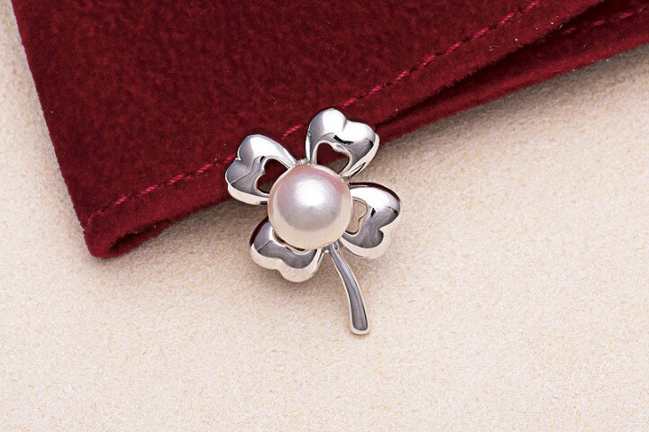 L-9あこや真珠ブローチ