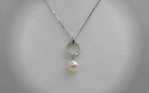 S-14伊勢志摩あこや本真珠ペンダント(P03)SV製