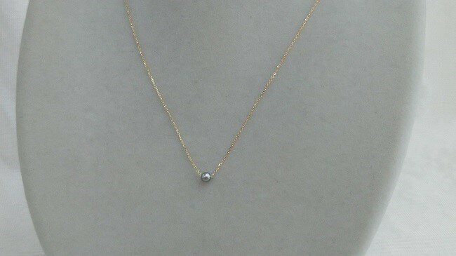 S-31伊勢志摩あこや本真珠ベビーパールブラックネックレスK18