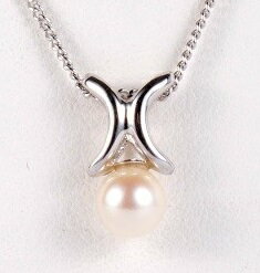 真珠 パール ペンダント あこや真珠 5.5mm チェーン 40cm あこや真珠ネックレス アクセサリー ジュエリー 保証書ケース付 ギフト プレゼント I-66