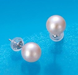 L-19あこや本真珠　パールピアス　ホワイトゴールド（3-C）