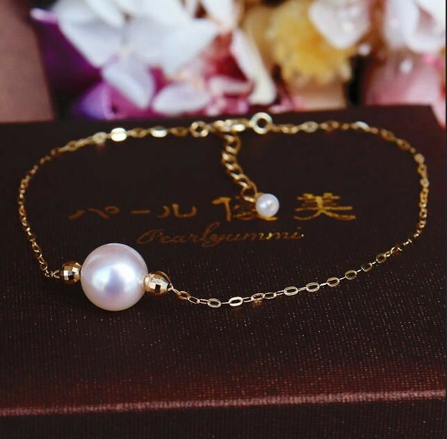 【ふるさと納税】 パール優美 真珠 ブレスレット K18 アクセサリー パール ゴールド ジュエリー 人気 三重県 伊勢志摩 伊勢 志摩 志摩市 冠婚葬祭 結婚式 プレゼント バレンタイン ホワイトデー おしゃれ / 志摩産 アコヤ真珠 1粒 真珠 ブレスレット シンプル 大人 スタイル サムネイル2