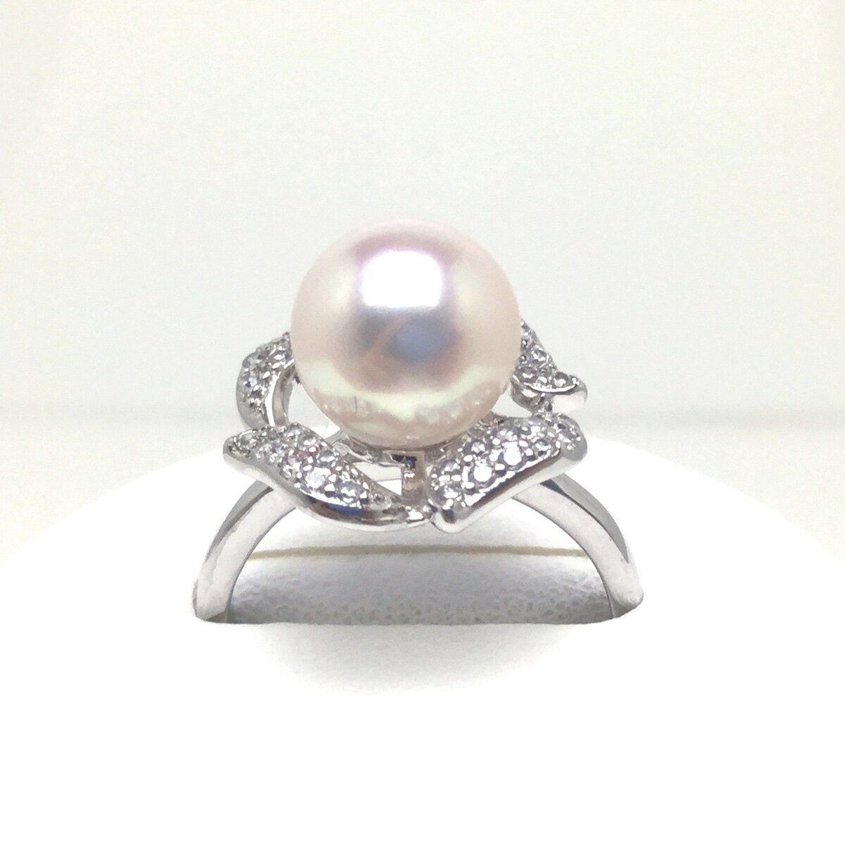 【ふるさと納税】 真珠 アクセサリー 指輪 リング パール 8ミリ ～ 8.5ミリ シルバー 伊勢志摩 伊勢 志摩 鳥羽 志摩市 冠婚葬祭 結婚式 母の日 クリスマス ホワイトデー フリーサイズ カジュアル / 老舗の真珠専門店・高品質アコヤ真珠フリーサイズリング8.0～8.5 ミリ サムネイル2