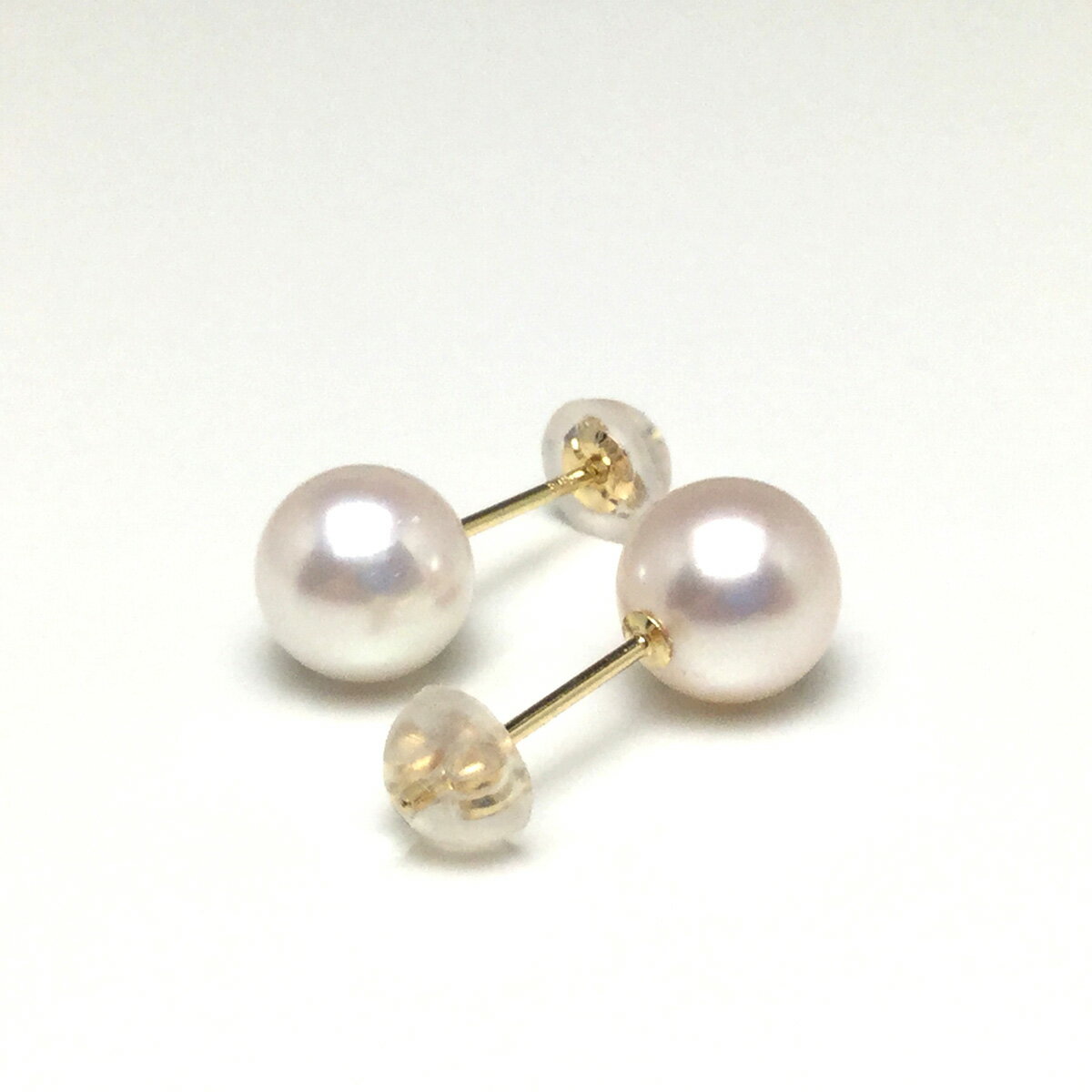 【ふるさと納税】 真珠 アクセサリー ピアス パール 7mm ～ 7.5mm K18 or K14 レディース 伊勢志摩 伊勢 志摩 冠婚葬祭 結婚式 入学式 卒業式 成人式 慶事 ジュエリー アコヤ真珠 / 老舗の真珠専門店・高品質アコヤ真珠ピアス7.0～7.5ミリ（K18YG or K14WG） - 画像2