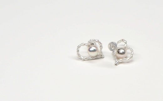 【ふるさと納税】 【070-04】志摩産アコヤ真珠ピアス・アコヤケシのハートにドキッ！* サムネイル2