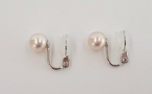 【ふるさと納税】 真珠 イヤリング 8mm パール アクセサリー シルバー 三重県 志摩市 ジュエリー カジュアル フォーマル ファッション おしゃれ 本物 あこや プレゼント 贈り物 贈答 冠婚葬祭 誕生日 お祝い / 志摩産アコヤ真珠クリップイヤリング サムネイル2