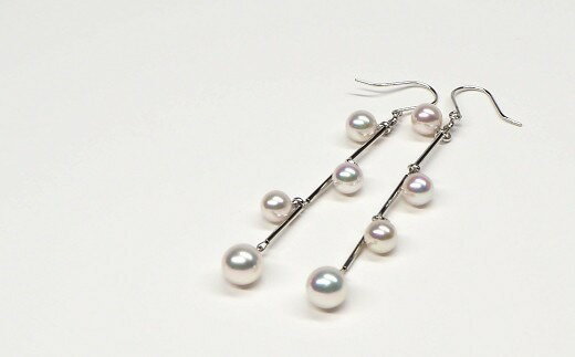 【ふるさと納税】 真珠 ピアス 5mm 6mm 珠 パール シルバー アクセサリー ジュエリー 三重県 志摩市 ファッション カジュアル おしゃれ プレゼント 贈り物 贈答 誕生日 お祝い / 志摩産アコヤ真珠ゆらゆらフックピアス* サムネイル2