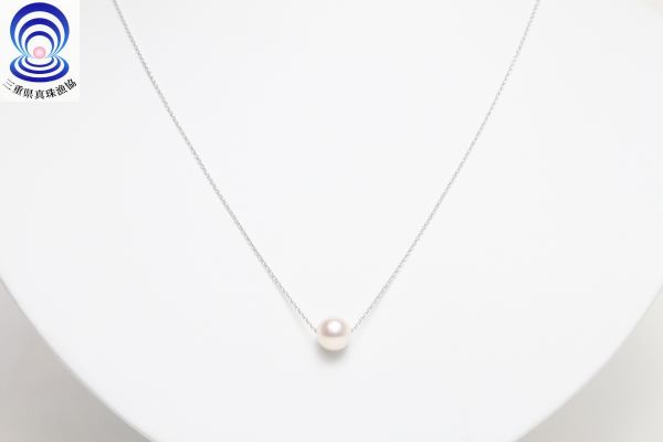 【ふるさと納税】 真珠 ネックレス ペンダント 7.0～7.5mm アクセサリー あこや真珠 パール ジュエリー 冠婚葬祭 誕生日 母の日 記念日 ホワイトデー クリスマス お祝い ギフト プレゼント 三重 伊勢 志摩 / 三重ブランド アコヤ真珠7.0ミリ～7.5ミリ スルーペンダント サムネイル3