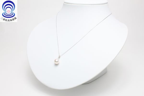 【ふるさと納税】 三重ブランド アコヤ真珠8.5ミリ～9.0ミリ ペンダント / あこや ネックレス ペンダント 真珠 伊勢志摩 志摩 アクセサリー ギフト パール 母の日 ホワイトデー クリスマス 入学式 卒業式 結婚式 冠婚葬祭 ダイヤモンド サムネイル2