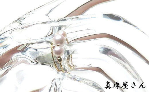 【ふるさと納税】 真珠屋さん 誰にも可愛い K18 K18PG カットボールとパールのリング ベビー真珠 アコヤ真珠【フリーサイズ】 / アクセサリー 指輪 ジュエリー 18金 ピンク ゴールド 三重 伊勢 志摩 パール 本真珠 あこや真珠 ギフト 贈り物 プレゼント 普段使い 人気 記念日 サムネイル3