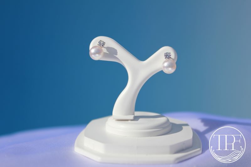 【ふるさと納税】 【045-04】養殖場　6.0mm珠とキュービックジルコニアのピアス* サムネイル3