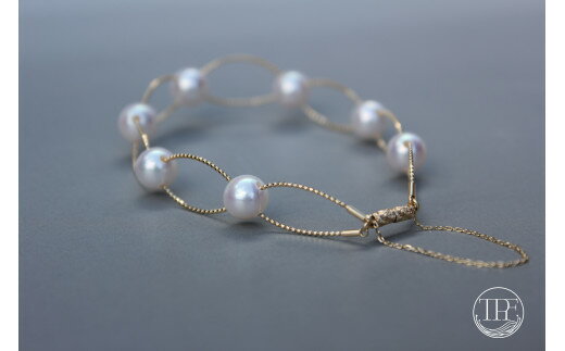 【ふるさと納税】 【165-03】養殖場　7.5mmあこや真珠 K18 ブレスレットマグネット* サムネイル3