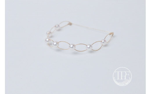 【ふるさと納税】 【165-03】養殖場　7.5mmあこや真珠 K18 ブレスレットマグネット* サムネイル2