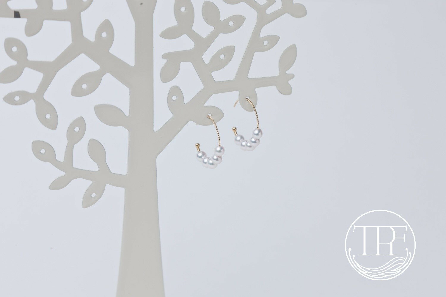 【080-12】養殖場　ベビー5粒フープピアス*